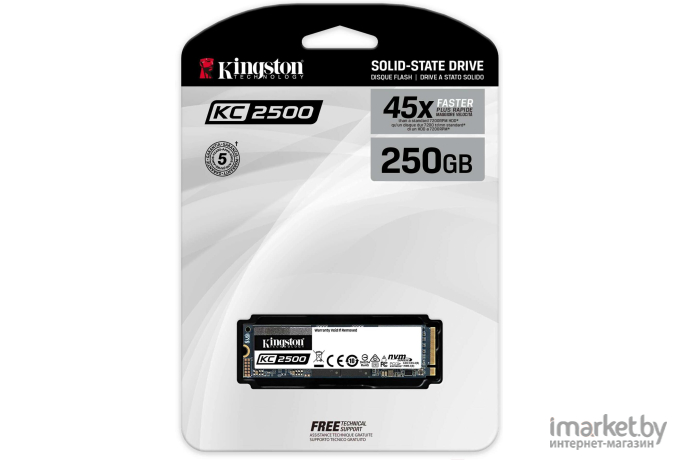 SSD диск Kingston M.2 250Gb NV1 Series [SNVS/250G]