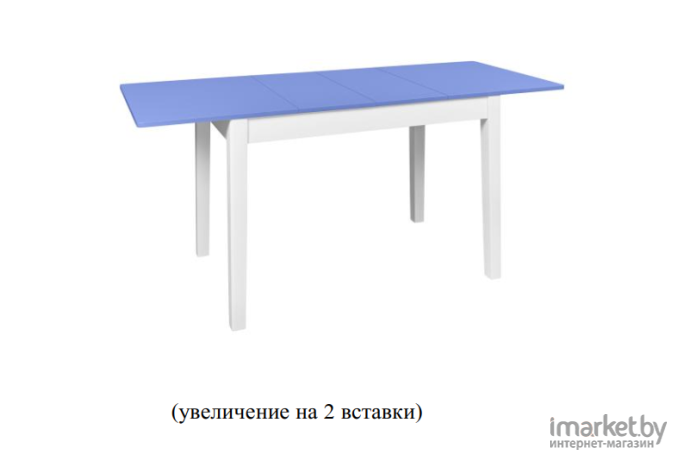 Стол обеденный ТехКомПро Ирис 70х110 бук/прованс/подстолье тон 1 [121692]