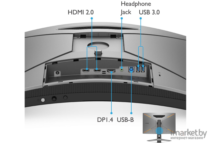 Монитор BenQ EX2710R [9H.LK9LB.QBE]