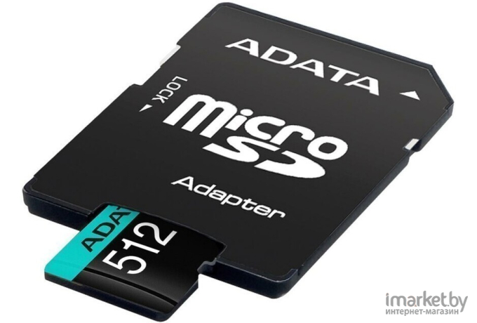 Карта памяти A-Data MICRO SDXC 512GB W/AD [AUSDX512GUI3V30SA2-RA1]