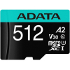 Карта памяти A-Data MICRO SDXC 512GB W/AD [AUSDX512GUI3V30SA2-RA1]