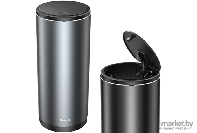 Автомобильный контейнер для мусора Baseus CRLJT-0G Gentleman Style Vehicle-mounted Trash Can 500ml Dark Gray