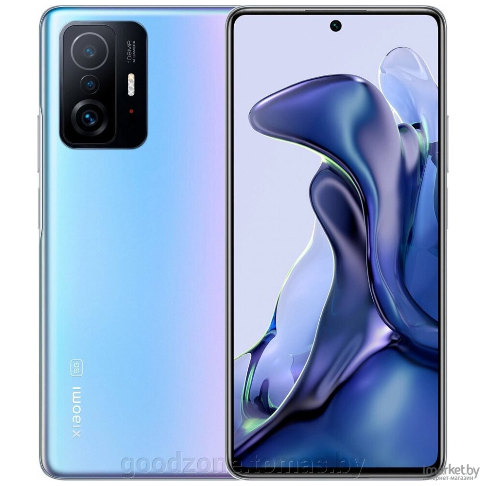 Мобильный телефон Xiaomi 11T 8GB/256GB 21081111RG Celestial Blue в каталоге  | Цена | Доставка по РБ