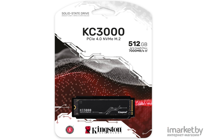 SSD диск Kingston M.2 512Gb KC3000 Series [SKC3000S/512G]