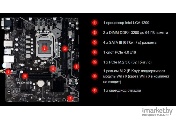 Материнская плата BIOSTAR H510MH 2.0