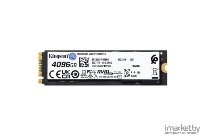 SSD диск Kingston M.2 2280 4Tb [SKC3000D/4096G]