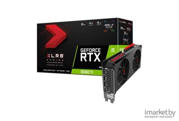 Видеокарта PNY 3060 Ti 8GB XLR8 Gaming REVEL EPIC-X RGB [VCG3060T8LDFXPPB]