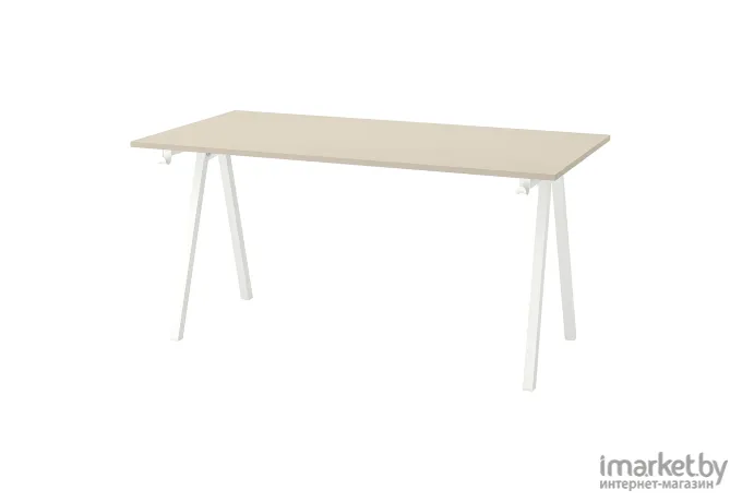 Стол письменный Ikea Троттен бежевый/белый [294.342.72]