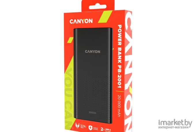 Портативное зарядное устройство Canyon CNE-CPB2001B