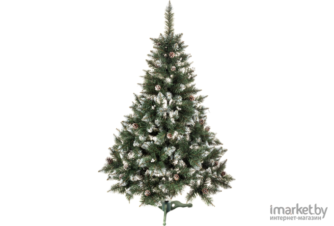 Новогодняя елка Ritm Сказка серебристая с белыми концами 2.2 м зеленый [ЯШС220]