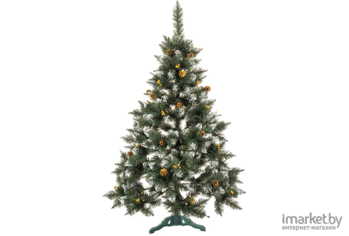 Новогодняя елка Ritm Сказка синяя с белыми концами 2.2 м зеленый [ШШК220]