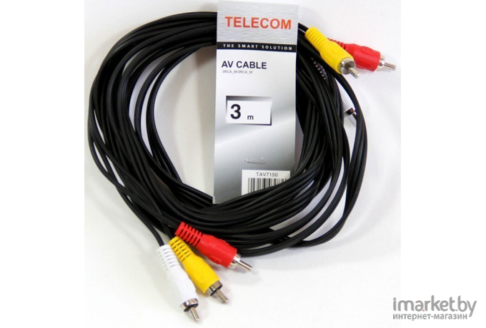 Кабель для компьютера Telecom Audio 3RCA 3m [TAV7150-3M]