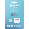 Карта памяти Samsung microSDXC 64Gb EVO+ Class 10 UHS-I U3 + SD Adapter [MB-MC64KA/RU]