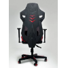 Офисное кресло AksHome Dynamit, экокожа/ткань-сетка черный/красный