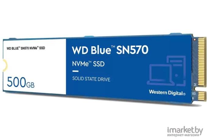 SSD диск WD M.2 2280 500GB Blue [WDS500G3B0C]