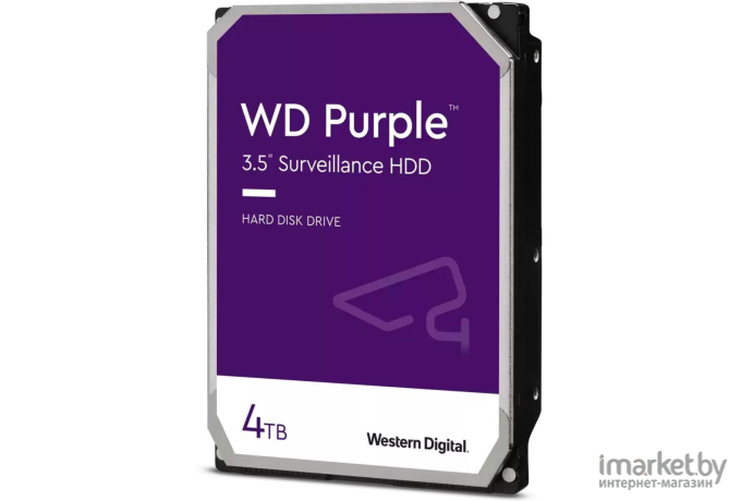 Жесткий диск WD SATA 4TB 6GB/S 256MB Purple [WD42PURZ]