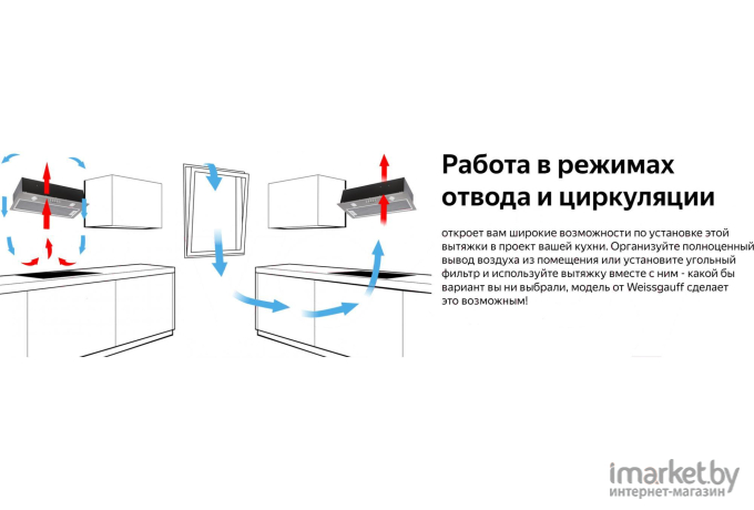 Кухонная вытяжка Weissgauff Alpha 60PBIX [247 222]