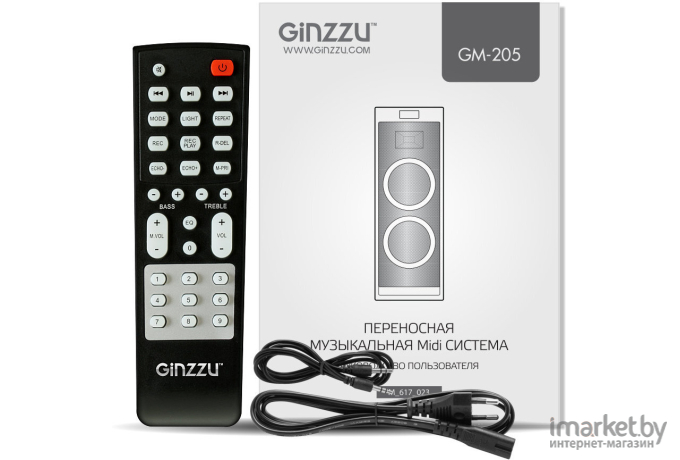 Музыкальный центр Ginzzu GM-205