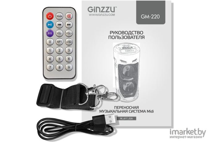 Портативная акустика Ginzzu GM-220
