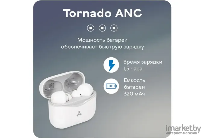 Наушники AccesStyle Tornado ANC Black