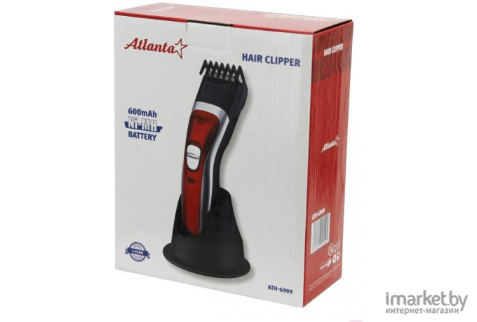 Машинка для стрижки волос Atlanta ATH-6909 Red