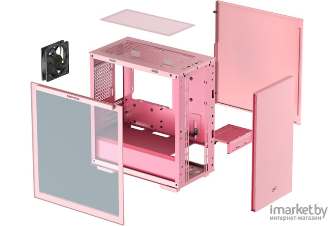 Корпус для компьютера DeepCool Macube 110 Pink [R-MACUBE110-PRNGM1N-A-1]