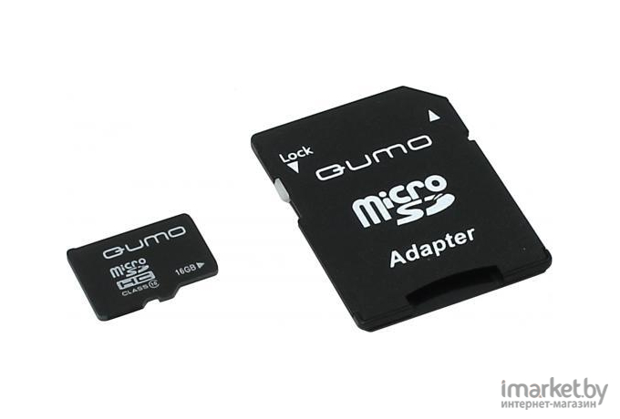 Карта памяти QUMO Micro SDHC 16 Gb Class 10 без адаптера [24630]