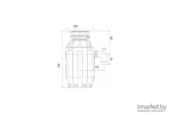 Измельчитель пищевых отходов Bone Crusher 810 [BC810-AS]