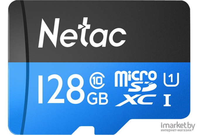 Карта памяти Netac P500 Standard MicroSDXC 128GB [NT02P500STN-128G-S]