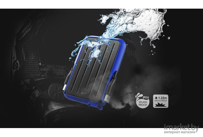 Внешний жесткий диск HDD Silicon-Power 4TB  Armor A66 [SP040TBPHD66LS3Y]