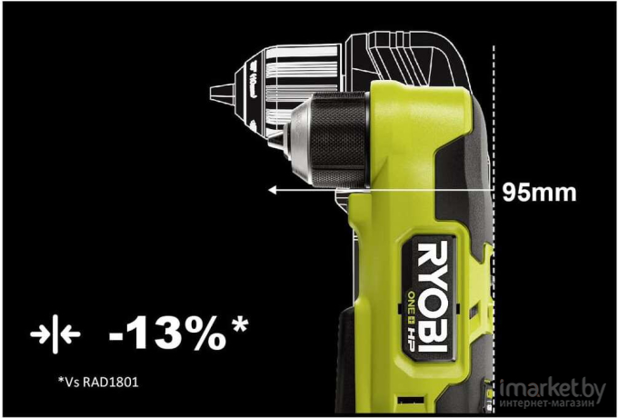 Дрель-шуруповерт RYOBI HP RAD18C-0 без батареи [5133004949]