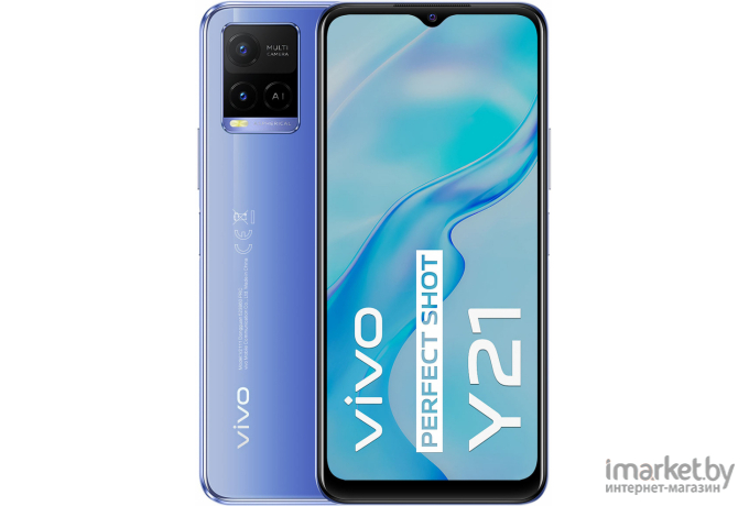 Мобильный телефон Vivo Y21 4/64 V2111 Metallic Blue