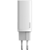 Сетевое зарядное устройство Baseus GaN2 Lite Quick Charger Type-C+USB 65W White (CCGAN2L-B02)