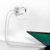 Сетевое зарядное устройство Baseus GaN2 Lite Quick Charger Type-C+USB 65W White (CCGAN2L-B02)