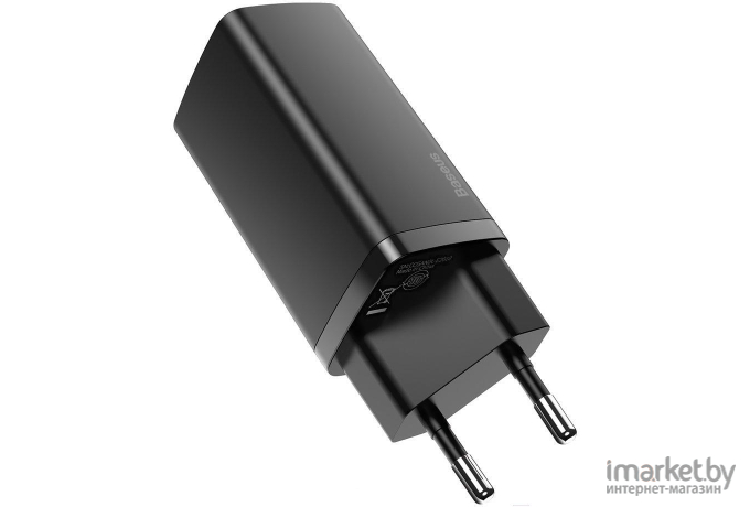 Сетевое зарядное устройство Baseus CCGAN2L-E01 GaN2 Lite Quick Charger 2xType-C 65W Black