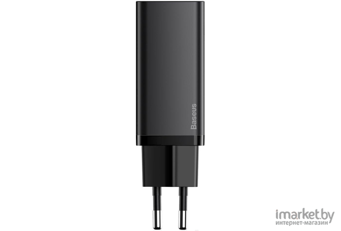 Сетевое зарядное устройство Baseus CCGAN2L-E01 GaN2 Lite Quick Charger 2xType-C 65W Black