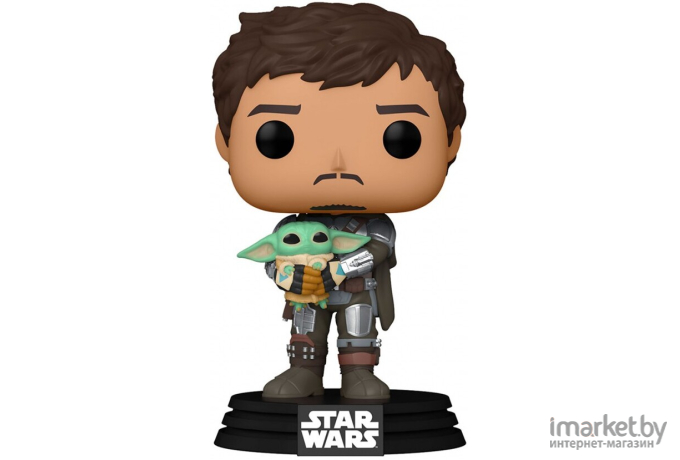 Игрушка Funko POP! Bobble Star Wars Mandalorian Mandalorian with Grogu 54525 [Fun25491302]