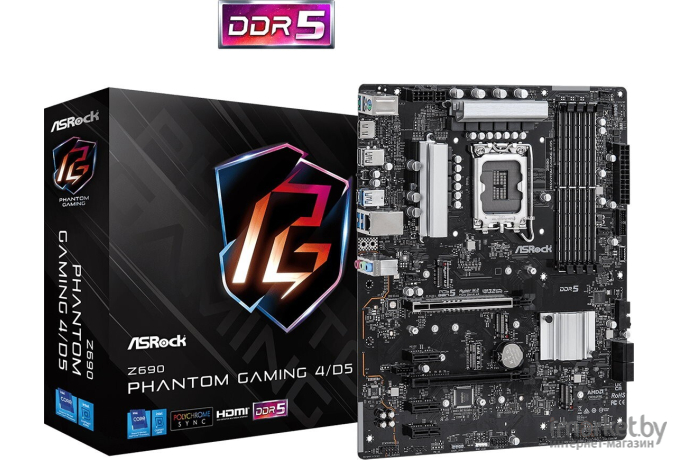 Материнская плата ASRock Z690 PHANTOM GAMING 4/D5