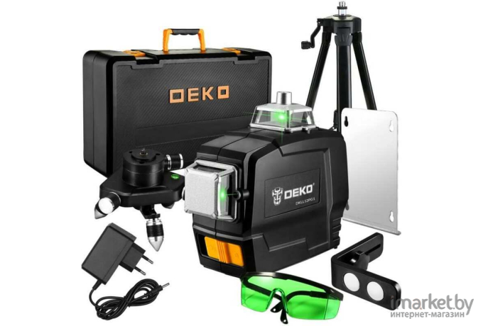 Лазерный нивелир Deko DKLL12PG1 360/3 Set 2 Premium [065-0235-1]