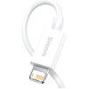 Кабель Baseus CALYS-02 Superior Series Fast Charging Data Cable USB to Lightning 2.4A 0.25m White (Baseus Superior Series Fast Charging Data Cable USB to iP 2.4A 0.25m White (CALYS-02))