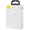 Кабель Baseus CALYS-02 Superior Series Fast Charging Data Cable USB to Lightning 2.4A 0.25m White (Baseus Superior Series Fast Charging Data Cable USB to iP 2.4A 0.25m White (CALYS-02))