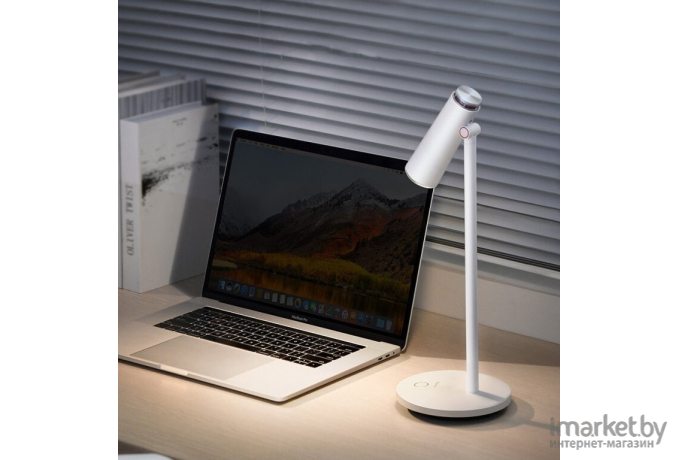 Настольная лампа Baseus DGIWK-A02 i-wok Series Charging Office Reading Desk Lamp (Spotlight) White