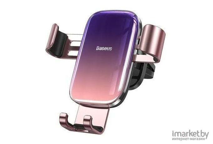 Автомобильный держатель Baseus SUYL-LG04 Glaze Gravity Car Mount крепление в воздуховод Pink