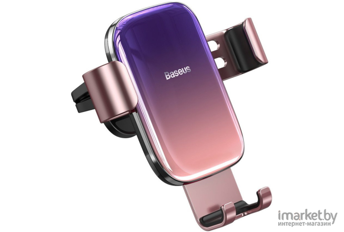 Автомобильный держатель Baseus SUYL-LG04 Glaze Gravity Car Mount крепление в воздуховод Pink