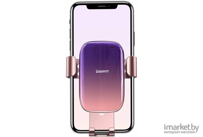 Автомобильный держатель Baseus SUYL-LG04 Glaze Gravity Car Mount крепление в воздуховод Pink