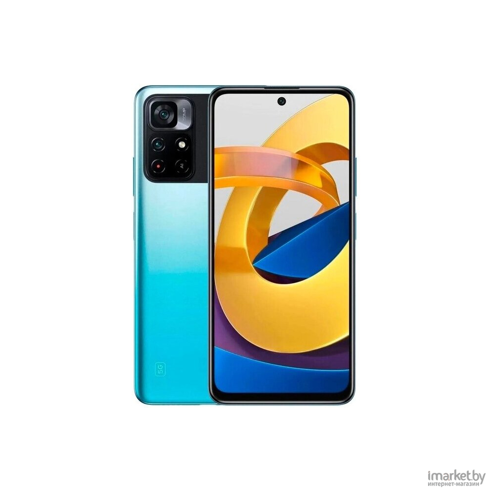 Мобильный телефон Xiaomi POCO M4 PRO 5G 4GB/64GB Cool Blue [21091116AG] в  каталоге | Цена | Доставка по РБ