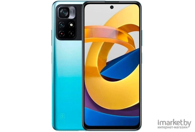 Мобильный телефон Xiaomi POCO M4 PRO 5G 4GB/64GB Cool Blue [21091116AG]