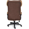 Офисное кресло TetChair DUKE флок/ткань 6/TW-21 коричневый/бронза