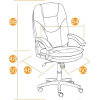 Офисное кресло TetChair COMFORT LT флок 29 серый