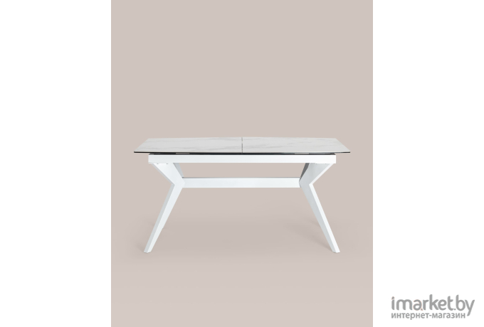 Стол обеденный Stool Group Аркада 160-210*90 керамика светлая [DT8828-C 160 MR-04 white DUAL]